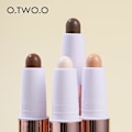Miniatyrbilde 5 av 5: O.two.o 3D dobbelthodet sminke highlighter V-ansikt concealer konturering bronzere highlighters penn kosmetisk sminke konturstift beige cool brown