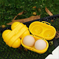 Miniatyrbilde 4 av 5: Eggoppbevaringsboks Sikker Anti-kollisjon Bærbar 2 Rom Håndholdt Eggbeholder for Camping KAESI
