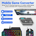 Miniatyrbillede 2 af 5: Sort Mobil Gamepad Controller Spil Tastatur Mus Konverter Til IOS/Andorid~ mix se set