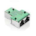 Miniatyrbillede 3 af 3: Skærmet Cat5e RJ45 Netværkskabel Trevejs Hoved Netværkskabel Forlænger En Punkt To Adapter Tap3pcs