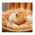 Miniatyrbild 5 av 5: Shibako Hund Squishy Ägg, Långsamt Stigande Squishy Fidget Stressavlastande Leksaker för Arbete 2pcs