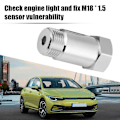 Miniatyrbillede 4 af 4: M18x1.5 Oxygen O2 Sensor Adapter Converter Bil Cel Dtc Fix Check Engine Light Eliminator O2 Forlænger