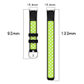Pikkukuva 4 / 5: Fitbit Luxe -silikoniranneke black lime green