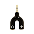 Miniatyrbilde 3 av 5: Y Dual Audio 3,5 mm Splitterkabeladapter Praktisk lydlinje 1 til 2 AUX-kabel Hodetelefon 3,5 mm adapter 1 hann til 2 hunn blue