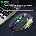 Miniatyrbillede 2 af 5: ZUOYA G8 Trådløs Mus Ergonomisk Lysende Hurtig Respons Anti-slip Komfortabel Greb Computer Tilbehør 3600DPI Computer Trådløs Gaming Mus til Desktop
