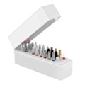 Miniatyrbild 2 av 5: 2 st Nagelborrbitshållare 30 hål Dammsäker Borrbitsfodral för Akrylnagelborrbits E-filbits (Ingår inte nagelborrbits)