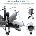Miniatyrbillede 3 af 5: Biltelefonholder, 360 Graders Rotation Dashboard Klipsmontering, Kompatibel med iPhone 11/12 Pro Max XS Max XR 8 8Plus 7 Samsung Galaxy S10 S9 S8 LG og Mere