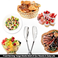 Miniatyrbilde 2 av 5: Nirvana Buffet Tenger, 2 stk Rustfritt Stål Buffet Party Catering Serveringstenger Tykkere Matserveringstenger Salattenger Kake Tenger Brødtenger Kjøkken