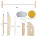 Miniatyrbild 3 av 5: 8-delad keramikverktygsset för skulptering, modelleringsverktyg för keramik, skulptering av lera, DIY-keramik, modelleringsverktyg