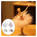 Miniatyrbilde 5 av 5: Ballerina Musikkboks Dansende Jente Svanesjøen Karusell Med Fjær Til Bursdagsgave