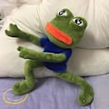 Miniatyrbillede 1 af 5: 45cm Sjove Frø Plyslegetøj Magisk Udtryk Pepe Frø Trist Frø Samling Plys Fyldte Legetøj Julegave Fødselsdagsgaver Plys[HsSs] blue