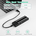 Miniatyrbild 3 av 5: M2 NVMe SATA SSD-hölje USB C-hub NGFF SSD-inkapsling HDD-låda SD TF-kortläsare Typ C HUB-docka för MacBook Pro Air USB C-delare