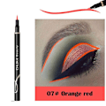 Miniatyrbilde 1 av 5: 12 farger eyeliner penn sjarmerende matt vanntett langvarig ikke blomstrende katteøye orange red