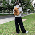 Miniatyrbild 5 av 5: Kapibara Plysch Ryggsäck Kawaii Mode Plushie Dock Fur Väska Barnväska Axelväska Mini Ryggsäck cpbla new backpack