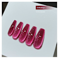 Miniatyrbilde 1 av 5: 15ml Magnetisk Krystall Cat Eye Gel Neglelakk Glitter Spar Is Transparent Soak Off b04