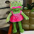 Miniatyrbillede 2 af 5: 45cm Sjove Frø Plyslegetøj Magisk Udtryk Pepe Frø Trist Frø Samling Plys Fyldte Legetøj Julegave Fødselsdagsgaver Plys[HsSs] pink