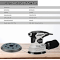 Miniatyrbillede 2 af 3: Makita Slibepude 125mm 8 Hullers Slibeskive Makita Slibepude 5 Tommer (sort)