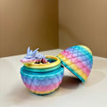 Miniatyrbillede 1 af 3: 3D-printet drageæg påskeæg leddelt bevægelige ornamenter legetøj håndværk candy color