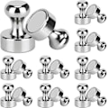 Pikkukuva 1 / 5: 18 kpl Push Pin -magneetteja Jääkaapin Magneetteja Valkotaulun Magneetteja