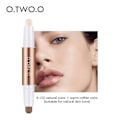 Miniatyrbilde 1 av 5: O.two.o 3D dobbelthodet sminke highlighter V-ansikt concealer konturering bronzere highlighters penn kosmetisk sminke konturstift natural warm coffee