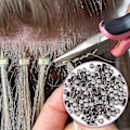 Miniatyrbillede 3 af 5: 4 i 1 Sæt 500 stk. Mikro Ring Sæt Mikro Ringe Loop Nål Mikro Ring Tang Værktøjssæt Til Hårextensions Tilbehør