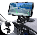 Miniatyrbillede 1 af 5: Biltelefonholder, 360 Graders Rotation Dashboard Klipsmontering, Kompatibel med iPhone 11/12 Pro Max XS Max XR 8 8Plus 7 Samsung Galaxy S10 S9 S8 LG og Mere