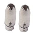 Miniatyrbillede 2 af 5: 2-pak MINI XLR 3-polet Han til XLR 3-polet Hun stik 2.24x0.71x0.39in