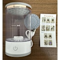 Miniatyrbild 5 av 5: USB-driven automatisk borste-rengörare för sminkborstar transparent