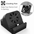 Miniatyrbillede 5 af 5: Bærbar Multifunktionel TV-Projektor Opladningsdock Kit Med Køleblæser USB 3.0 Port Til Switch NINTENDO SWITCH OLED Konsol