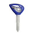 Miniatyrbillede 1 af 4: Til Yamaha Dragstar V-star Ds400 Ds650 Xvs400 Xvs650 Xv1900 Xvs1300 Xvs950 Motorcykeltilbehør Motordele Embryo Blank Nøgle blue