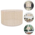 Miniatyrbild 3 av 5: Trumlampa Skärm Tak Burlap Lampskärmar Medium Lampskärmar Hårdryggad Lampskärm Chandelier Lampskärmar Moderna Lampskärmar Vågskärm