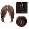 Miniatyrbilde 5 av 5: Ekte Toppstykke med Midtskill, Menneskehår, Toppstykker for Kvinner black