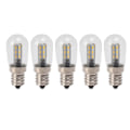 Pikkukuva 1 / 5: 5 kpl E12 LED-lamppua, korkea kirkkaus, 120V, jääkaapin lamppu 24 helmellä, lämmin valo