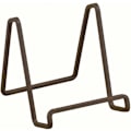 Miniatyrbilde 1 av 5: 10,2 cm kvadratisk mahogni metallstøtte/fat/brodisplay