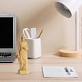 Miniatyrbild 3 av 5: Sankt Josef Staty Snickare Josef Hus Säljande Välsignelse Resin Figur Skulptur Jesu Fader Skrivbordsdekoration Ornament Present