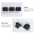 Miniatyrbillede 4 af 5: EU Stikadapter Sokkel US Til EU Stik Strømadapter Konverter Rejseadapter Sokler Oplader us 4.0mm