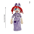 Miniatyrbild 1 av 5: Fantastiska Digital Circus Plyschdjur, Pomni och Jax Plushies Leksak för Barn Julgåva j