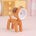 LED-Skrivebordslampe, Sød Julehjort Natlys Telefonholder Gave Mini Justerbar Til Studerende Børn orange dog