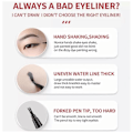 Miniatyrbild 4 av 5: Calligrapher Eyeliner, Långvarig Calligrapher Eyeliner Smudgeproof Vattentät 2pcs