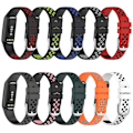 Miniatyrbilde 5 av 5: Silikonreim til Fitbit Luxe red black