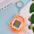 Miniatyrbillede 2 af 2: Elektronisk kæledyrsmaskine håndholdt mini virtuelt kæledyrstræningsspilmaskine nyt unikt legetøjsvedhæng nøglering orange