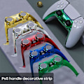 Miniatyrbilde 4 av 5: Dekorativ stripe for PS5-håndtak, trimstripe, deksel, kontroller, joystick-skall, verktøy silver