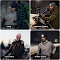 Miniatyrbilde 3 av 3: LED Beanie-lue med lys, strikket lue, hender fri, 4 LED-hodelykter, vinterstrikket nattlyslue, unisex grey