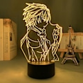 Miniatyrbillede 5 af 5: Guilty Crown Ouma 3D LED Lampe til Soveværelse Dekorativ Natlampe Fødselsdagsgave Værelse Bord LED Lys Anime Guilty Crown