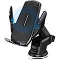 Miniatyrbild 1 av 5: Biltelefonhållare, Automatisk Klämma Smart Sensor 10W Qi Snabbladdning Bil Vindruta Instrumentbräda Luftventil Telefonhållare Kompatibel med iPhone12/12 pro m black