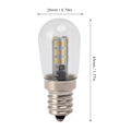 Pikkukuva 2 / 5: 5 kpl E12 LED-lamppua, korkea kirkkaus, 120V, jääkaapin lamppu 24 helmellä, lämmin valo