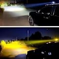 Miniatyrbilde 1 av 4: Motorsykkel spotlight ekstern LED frontlykt frontlykt dual farge vanntett super lyssterk