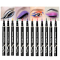 Miniatyrbild 2 av 5: 12 färger Eyeliner Pen Charming Matte Vattentät Långvarig Inte Blommande Cat Eye blue yellow