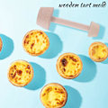 Pikkukuva 3 / 5: 2 kpl Puinen Tart Tamper Set Tart Puinen Muotit Munakakku Tart Tamper Leivonnaiset Tart Tamper DIY Kakku Taikina