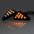 Miniatyrbillede 5 af 5: 2 stk. Flush Mount Trekantformede LED Blinklys, 12v Motorcykel Blinklys Til